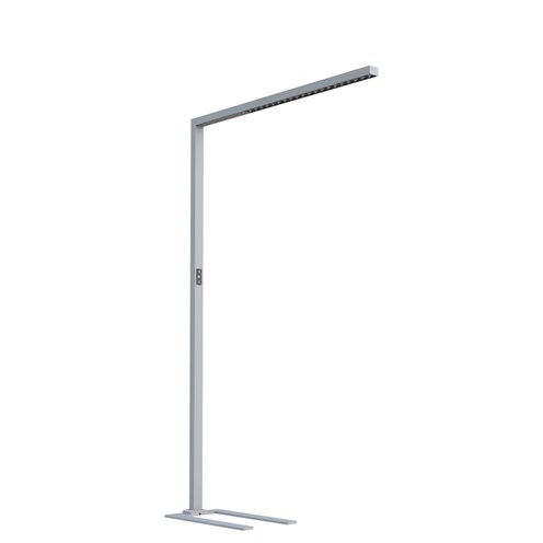 PRO+BARISARDA-F LED 77W 9078lm 4000K UGR<12, hämardatav lülitist ja sensoriga, üles/alla valgusega töökohavalgusti, matt hõbe, must hajuti